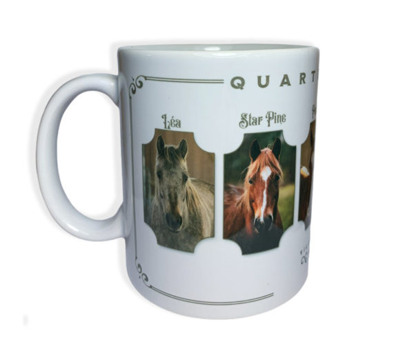 Mug ceramique blanc quarter horse lea Star pine wimpy's