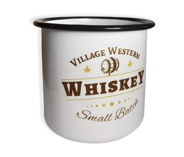 Tasse Whiskey Village Western face